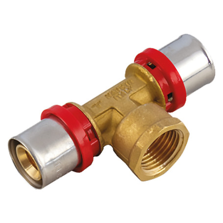 RACCORDO A PRESSARE A  T  FEMMINA  1659CT  20 x 1/2 x 20