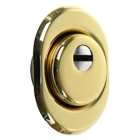 DEFENDER ANTITRAPANO REGOLABILE PER SERRATURE h.14/25 mm -  diametro  mm. 50 ottone