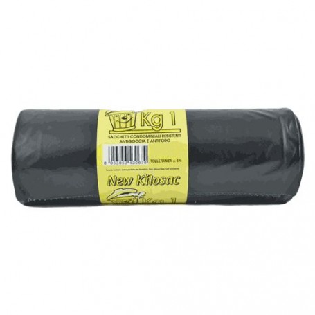 SACCHI POLIETILENE NETTEZZA URBANA 120x130 nero - mycron 80 - rt.1 kg