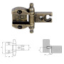 CERNIERA PER MOBILI  A0055  bronzata