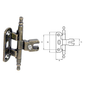 CERNIERA PER MOBILI  A0058  oro