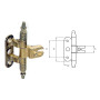 CERNIERA PER MOBILI  A0113  bronzata
