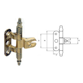 CERNIERA PER MOBILI  A0113  oro