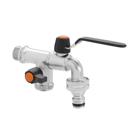 RUBINETTO 1\2 C\DEVIATORE METAL-JET  9625