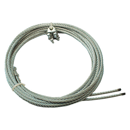 FUNE ACCIAIO ZINCATO PRETAGLIATA GANCIO A  T  mm 4 x 3