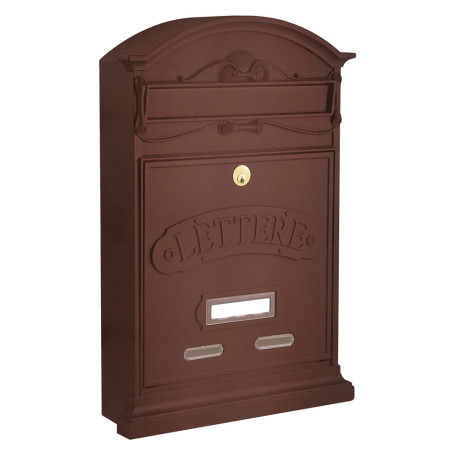 CASSETTA POSTALE SERIE  LETTERE  ruggine