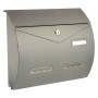 CASSETTA POSTALE PORTA RIVISTA  BUSTA  metallizzato argento