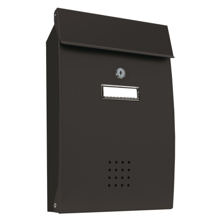 CASSETTA POSTALE PORTA RIVISTA SERIE  PECHINO  lamiera zincata - vern.grigio ghisa