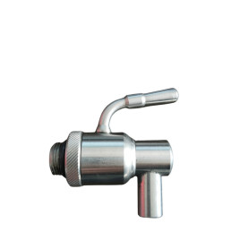 RUBINETTO P\FUSTO OLIO ANTIGOCCIA INOX 3\8 C\GHIERA