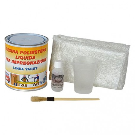 KIT RIPARAZIONE FIBRORESINA ml 750