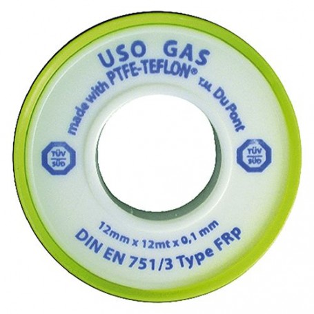 NASTRO TEFLON PER GAS 'PROFESSIONALE' 1/2'x12 mt. x0