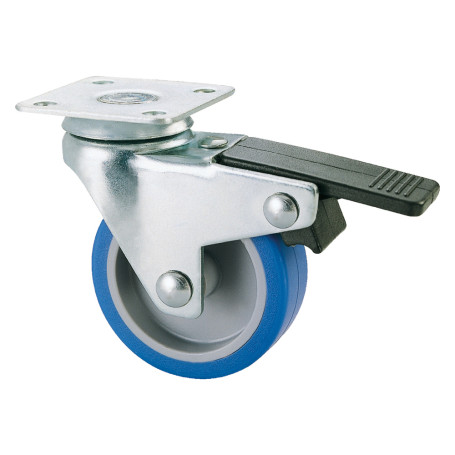 RUOTA PER MOBILI ART. 221/BIS  diametro  60 - piastra mm 60 x 60