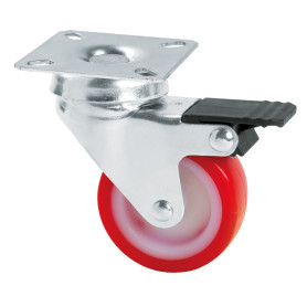 RUOTA PER MOBILI ART. 235/BIS  diametro  60 - piastra mm 60 x 60