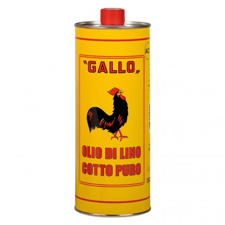 OLIO DI LINO COTTO PURO lt 1 'gallo'