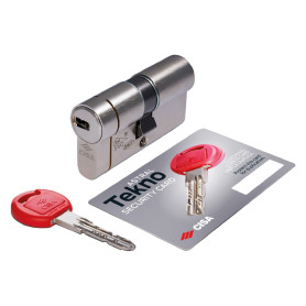 CILINDRO PROFILATO DOPPIO  ASTRAL TEKNO PRO  mm 45+10+45  uguale a  100 (50+50)