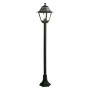 LAMPIONE CON COLONNA 'OLD' 60 W - cm 18 x 18 x h 121 bia./arg.