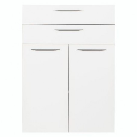 COPPIA ANTE COMPONIBILI CON CASSETTI PER LIBRERIA 'EGALEO' cm. 75 x h.105 - bianche