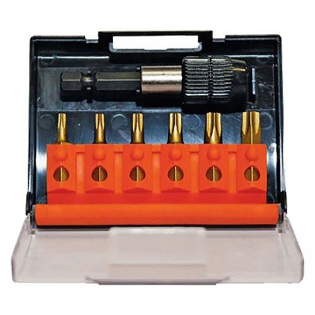 PORTAINSERTO CON INSERTI TORX 7 pz