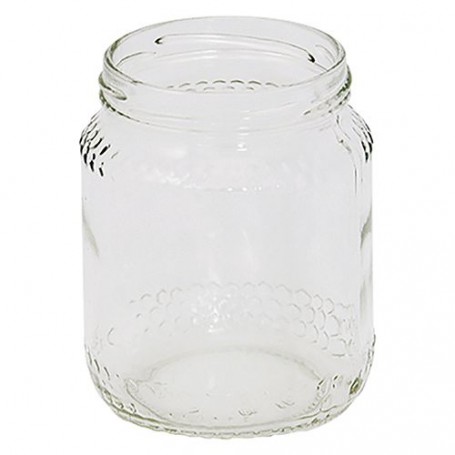 VASO IN VETRO PER ALIMENTI TIPO 'MIELE' 773 ml - imbocc. Ø 82 mm