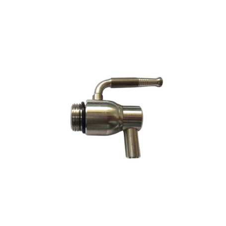 RUBINETTO P\FUSTO OLIO ANTIGOCCIA INOX 1\2 S\GHIERA