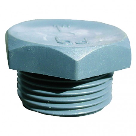 TAPPO PVC TESTA ESAGONALE 1/2'