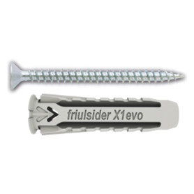 TASSELLO NYLON  X1 EVO  CON VITE TPS TRUCIOLARE mm 8 x 40 - vite 5 x 50