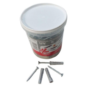 TASSELLO NYLON CON VITE  UV   diametro  6 x 30 + vite 4