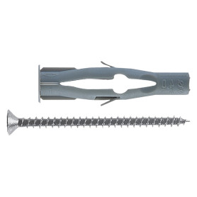 TASSELLO NYLON CON VITE  FU-V  FU10x60V  diametro   10x 60-vite 6x80 mm