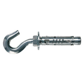 TASSELLO ACCIAIO CON GANCIO  TA M-G  TA M 8G  diametro  12 x  84 mm - M8 x 80