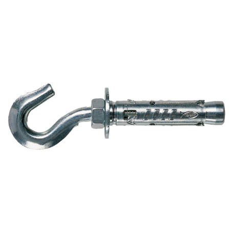 TASSELLO ACCIAIO CON GANCIO  TA M-G  TA M 8G  diametro  12 x  84 mm - M8 x 80