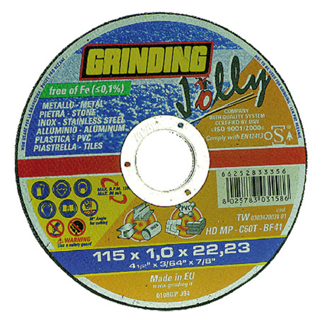 MOLA ABRASIVA  JOLLY   diametro  115 x 1
