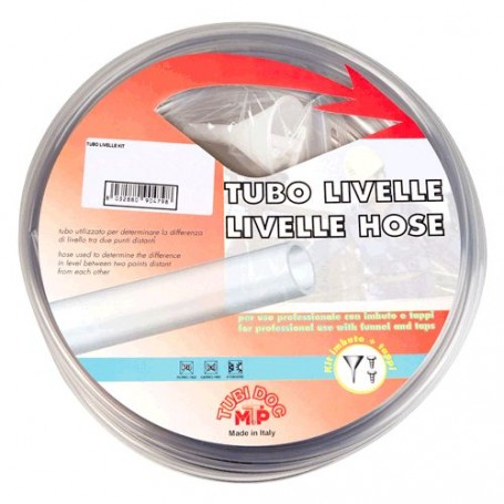 TUBO PER LIVELLO IN KIT ø 8 x 12 mt 25