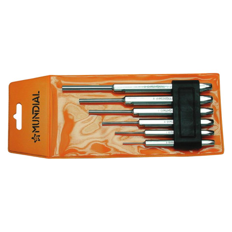 SERIE CACCIASPINE PER MECCANICI 6 pz -  diametro  2/3/4/5/6/8