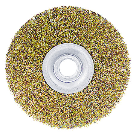 SPAZZOLA CIRCOLARE PER MOLA  diametro  mm 150 - kit fori da mm. 16 a 25