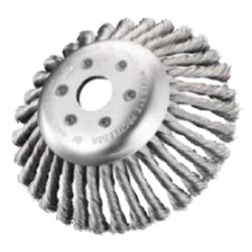 SPAZZOLA CONICA PER DECESPUGLIATORE  diametro  mm 170 - fili 32 mazzetti