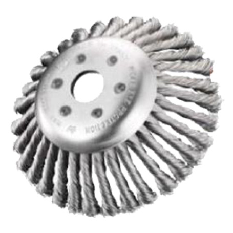 SPAZZOLA CONICA PER DECESPUGLIATORE  diametro  mm 170 - fili 32 mazzetti