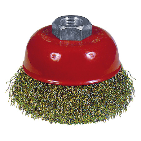 SPAZZOLA A TAZZA PER SMERIGLIATRICE  diametro  mm 100