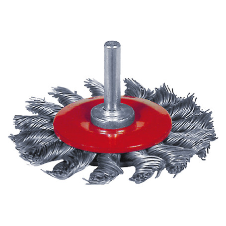 SPAZZOLA CIRCOLARE PER TRAPANO A MAZZETTI RITORTI  diametro  mm 70 - blister