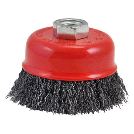 SPAZZOLA A TAZZA PER SMERIGLIATRICE  diametro  mm  100 foro M 14