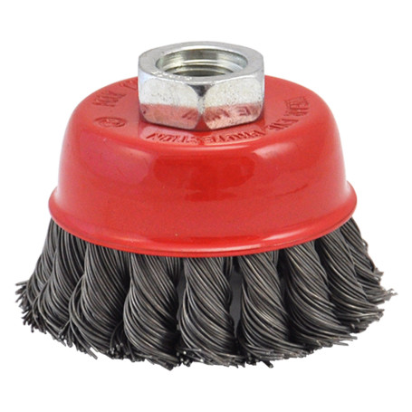 SPAZZOLA A TAZZA PER SMERIGLIATRICE  diametro  mm  100 foro M 14