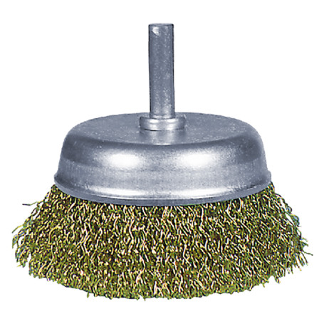 SPAZZOLA A TAZZA PER TRAPANO  diametro  mm   75