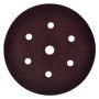 DISCO IN CARTA VELCRATO  P64E  7 FORI  diametro  mm 150 x14 - grana 180
