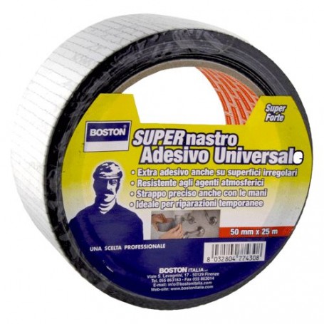NASTRO TELATO UNIVERSALE mm. 50 x 25 mt - argento