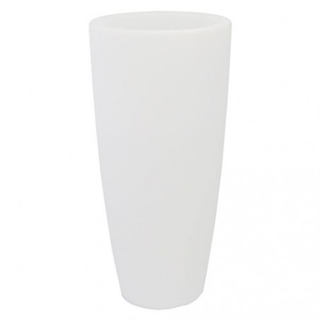 VASO TONDO 'STILO LAMP' Ø cm 33 x h 70 lt.12 ghia/luce bia.
