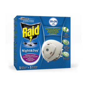 ANTIZANZARE RAID NIGHT  DAY BASE E 1 RICARICA