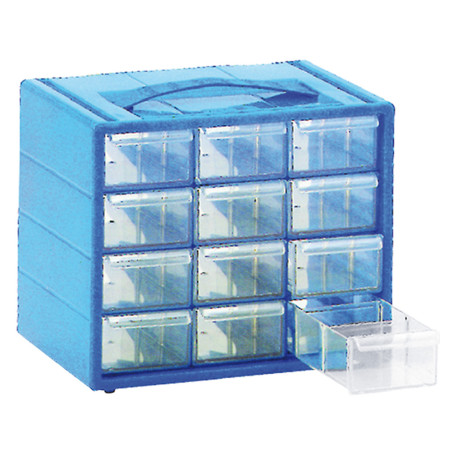 CASSETTIERA MONOBLOCCO  ESPACE  E/12 cm 22 x 15 x 18 - 12 Cassetti