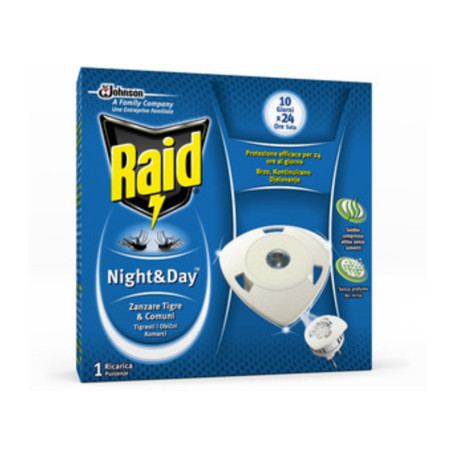 ANTIZANZARE RAID NIGHT  DAY 1 RICARICA