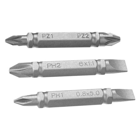 INSERTI PER AVVITATORI DOPPIA FUNZIONE IN SET PH1-SL5/PH2-SL6/PZ1-2 mm 86 (3pz)