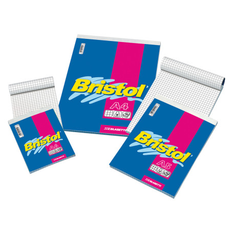 BLOCCO NOTE  BRISTOL  formato A5 - 60 fogli
