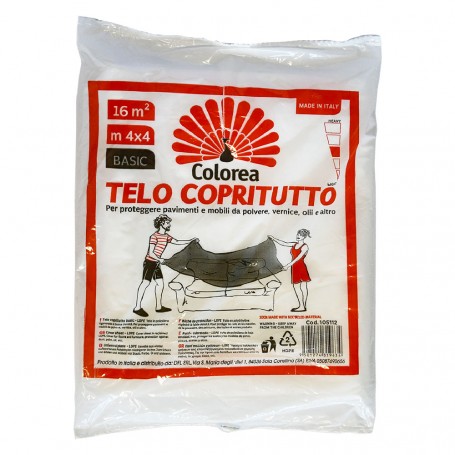 TELO COPRITUTTO MULTIUSO mt 4 x 4 - gr. 150 circa
